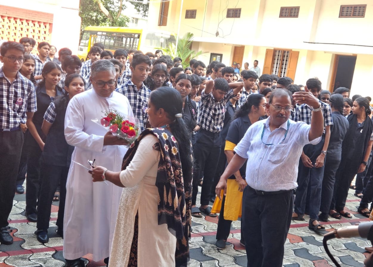 A heartfelt sent-off to our manager , Dr. Rev. Fr. Benny Palatty